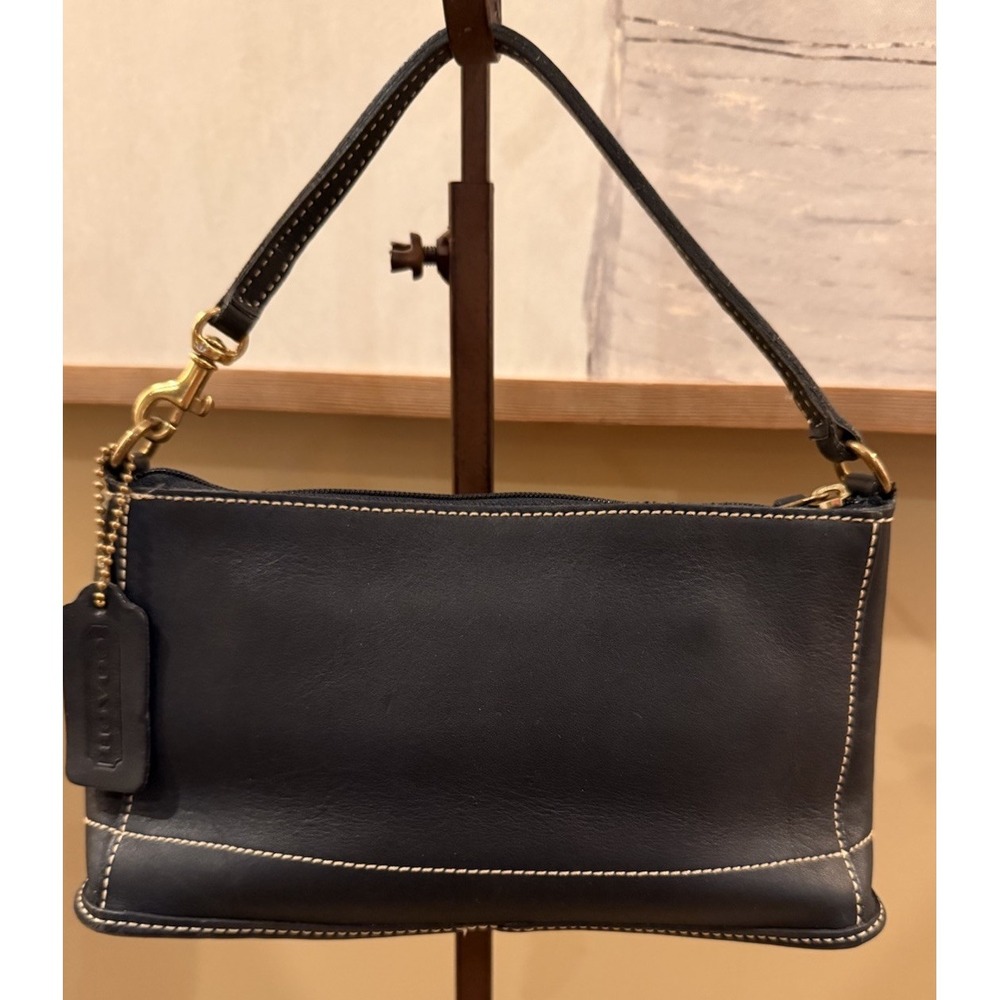 Vintage Coach Demi Bleeker 9311 Hand Bag Pouch Black Vintage USA - Picture 3 of 9